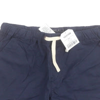 Brand New Next Navy 100% Cotton Stretch Waist Shorts - Boys 8yrs
