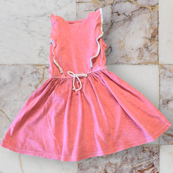 Next Coral Pink Sleeveless Summer Dress - Girls 4yrs
