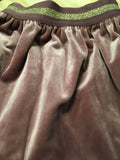 Next sp Dusky Pink Soft Velour Stretch Party Skirt - Girls 12-18m