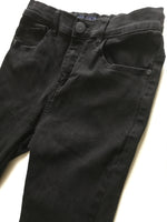 Next Boys Jet Black Super Skinny Jeans with Adjustable Waist - Boys 16yrs