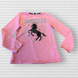 Pep & Co Pink Unicorn Unique Forever L/S Top - Girls 11-12yrs