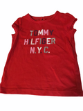Tommy Hilfiger Baby Girls Red NYC S/S Top - Girls 6-9m
