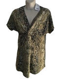 Brand New Next Maternity Snakeskin Print Tunic Top - Size Maternity UK 8