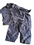 George Navy Denim Look Star Print L/S Pyjamas - Boys 9-12m