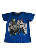 Blue Funky Chimp Print T-Shirt - Boys 9-10yrs