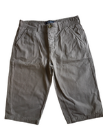 Kangol Boys Grey Cotton Long Chino Shorts - Boys 13yrs