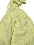 M&S Lemon Sleeveless Broderie Floral Summer Dress - Girls 11-12yrs