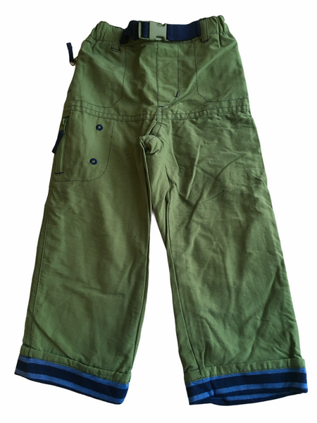 Dunnes Boys Green & Navy Cargo Utility Trousers - Boys 18-24m