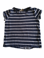 Next Girls Breton Stripe Navy T-Shirt - Girls 18-24m