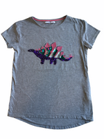 M&S Girls Sequin Dinosaur T-Shirt - Girls 8-9yrs