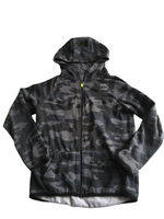 Primark Grey/Blue Military Print Zip Up Hoodie Jumper - Boys 11-12yrs