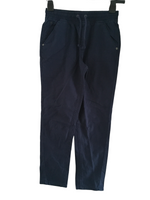 George Navy Blue Cotton Chino Trousers with Elasticated Waistband - Boys 10-11yrs