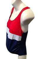Vintage Mothercare Navy/Red/White Maternity Swimsuit Costume - Size Maternity UK 10-12