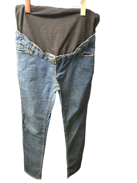 Colline Maternity Blue Skinny Over Bump Jeans Size Maternity UK 12
