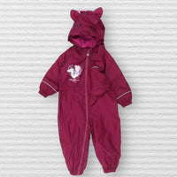 Regatta Peppa Pig Raspberry Padded Waterproof Puddlesuit - Girls 6-12m