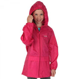 Brand New Regatta Girls Pink Stormbreak Waterproof Hooded Jacket Mac - Girls 13yrs