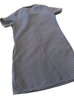 Tesco Navy/White Gingham Button Summer School Dress - Girls 4-5yrs