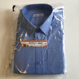 Brand New Top Class Pack of 3 Blue Boys S/S School Shirts - Boys 5-6yrs