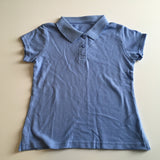 Brand New Girls Light Blue School S/S Polo Shirt - Girls 5-6yrs