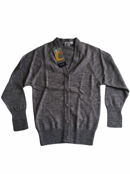 Girls grey 2025 school cardigan