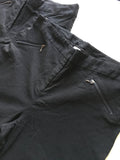 George Girls 2 Black Stretch School Trousers with Zips Bundle - Girls 16-17yrs