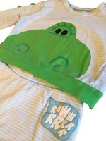 Disney Baby Blue/Green Dinosaur Rawwwrr Jumper Outfit - Boys 12-18m