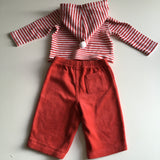Bluezoo Baby My 1st Christmas Hoodie and Trousers Red Outfit - Unisex 3-6m