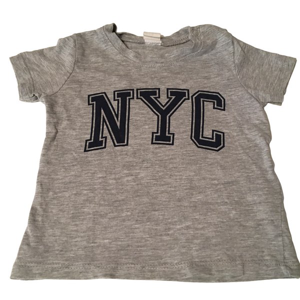 H&M Grey NYC T-Shirt - Boys 4-6m