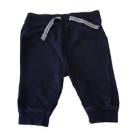 Peacocks Navy Blue Stretch Baby Joggers - Boys 0-3m