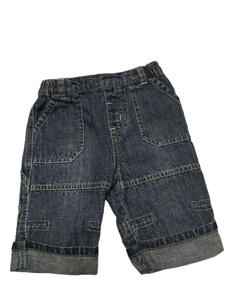 Next 100% Cotton Dark Blue Wide Leg Jeans - Boys 0-3m