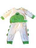 Disney Baby Blue/Green Dinosaur Rawwwrr Jumper Outfit - Boys 12-18m