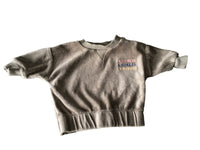 Primark Khaki Velour Jumper with Kindness Chest Motif - Unisex 0-3m