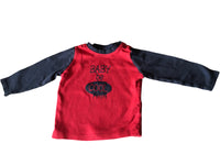 Lupilu Red/Navy Baby Be Cool L/S Top - Boys 6-12m