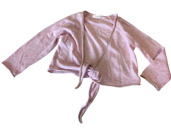 Next Light Pink Soft Knit Tie Front Cardigan - Girls 3yrs