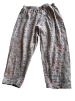 George Grey & Pink Llama Print Pyjama Bottoms - Girls 2-3yrs