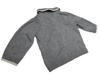 Tu Soft Knit Grey Jumper with Button Fastening - Boys 0-1m