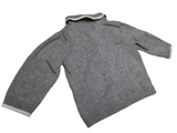 Tu Soft Knit Grey Jumper with Button Fastening - Boys 0-1m
