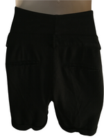 H&M Soft Jersey Black Over Bump Turn Up Shorts - Size Maternity M UK 12-14