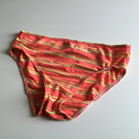 Adams Yellow/Red Striped Bikini Bottoms - Girls 9yrs