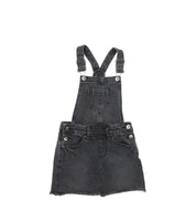 George Faded Black Denim Dungaree Dress - Girls 6-7yrs