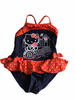 Hello Kitty Navy/Red Polka Swimsuit Swimming Costume - Girls 18-24m