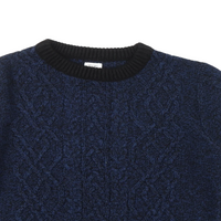 F&F Blue & Black Argyle Knit Jumper - Boys 10-11yrs