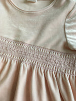 H&M Baby Pink Girls Soft Velour Pretty Party Dress - Girls 2-3yrs