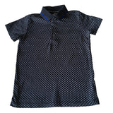 Matalan Navy Spotted S/S Polo Shirt - Boys 7yrs