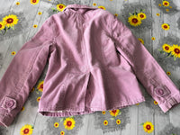 Next Lilac Corduroy Summer Blazer Jacket with Flower Corsage - Girls 3-4yrs