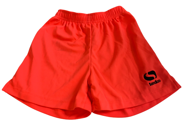 Sondico Neon Orange Sports Football Shorts - Unisex 5-6yrs