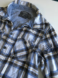 H&M Boys Checked Soft Brushed Cotton L/S Shirt - Boys 12-13yrs