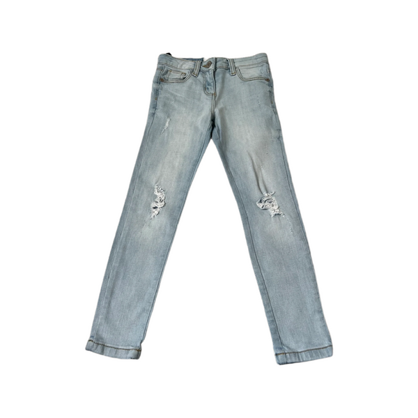 Next The Authentic Cut Acid Wash Frayed Skinny Girls Jeans - Girls 8yrs