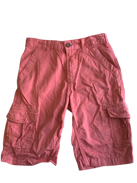 M&S Boys Salmon Pink Cargo Shorts with Adjustable Waist - Boys 10-11yrs