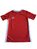 Sondico Red/White Football Shirt Sports Top - Unisex 5-6yrs